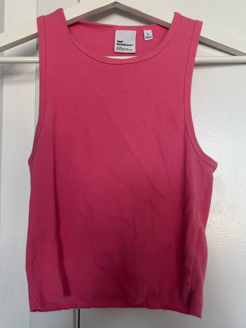 TNA HomeStretch - Small - Pink - Crop Top